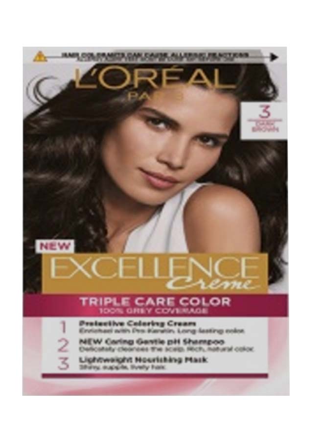 Excellence Crème Colour 3.0 Deep Dark Brown 192ml