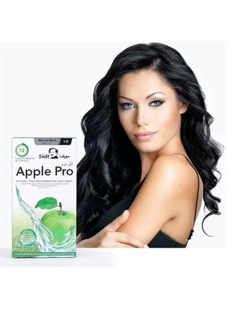 Apple Pro Ammonia free Hair Color No. 1 Natural Black 1000ml