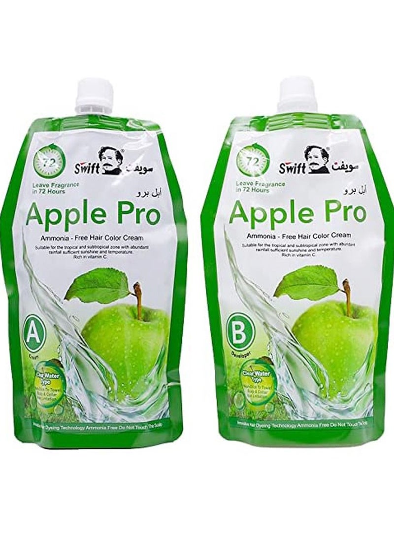 Apple Pro Ammonia free Hair Color No. 3 Dark Brown 1000ml