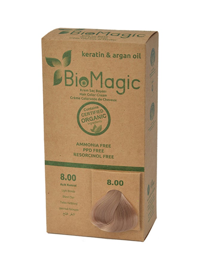 Hair Color Cream With Keratin And Argon Oil 8.00 Light Blonde 8.00 Light Blonde