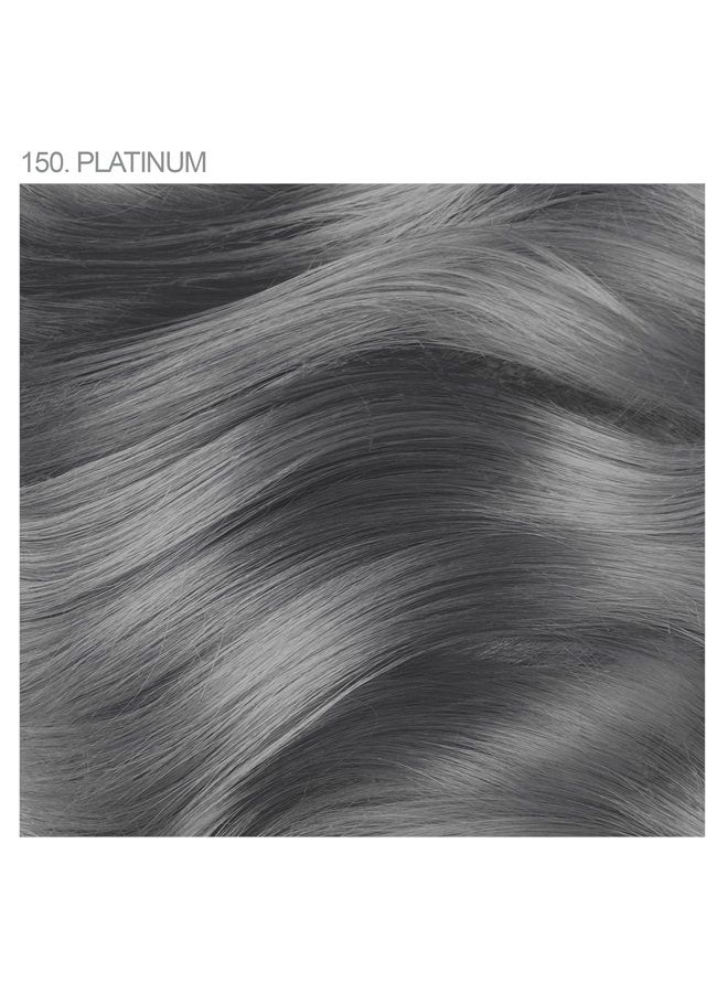 Semi Permanent Hair Color - Vegan and Cruelty-Free Hair Dye - 4 Fl Oz - 150 Platinum (Pack of 1)