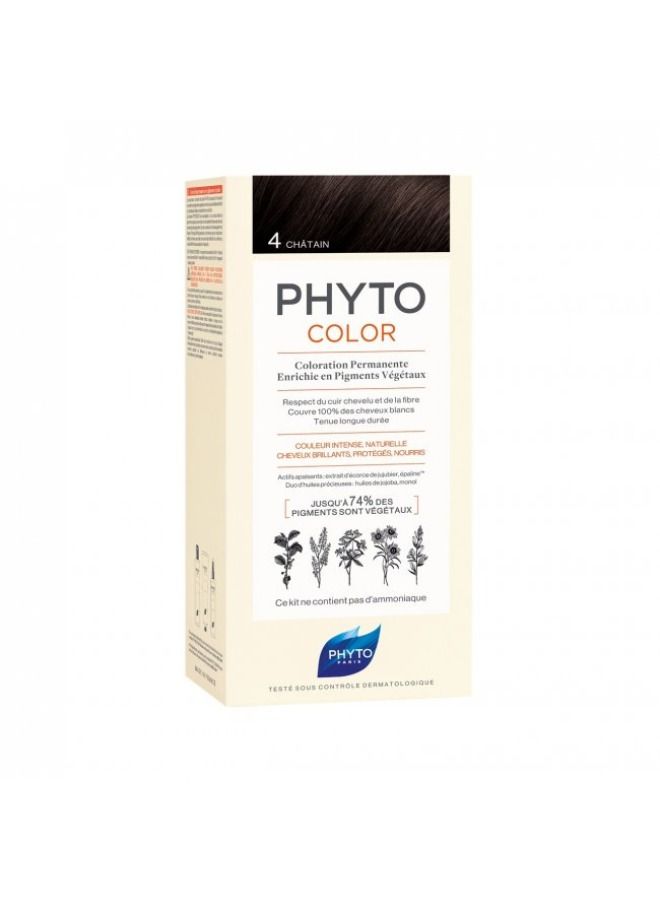 Phytocolor Permanent Color Shade 4 Brown