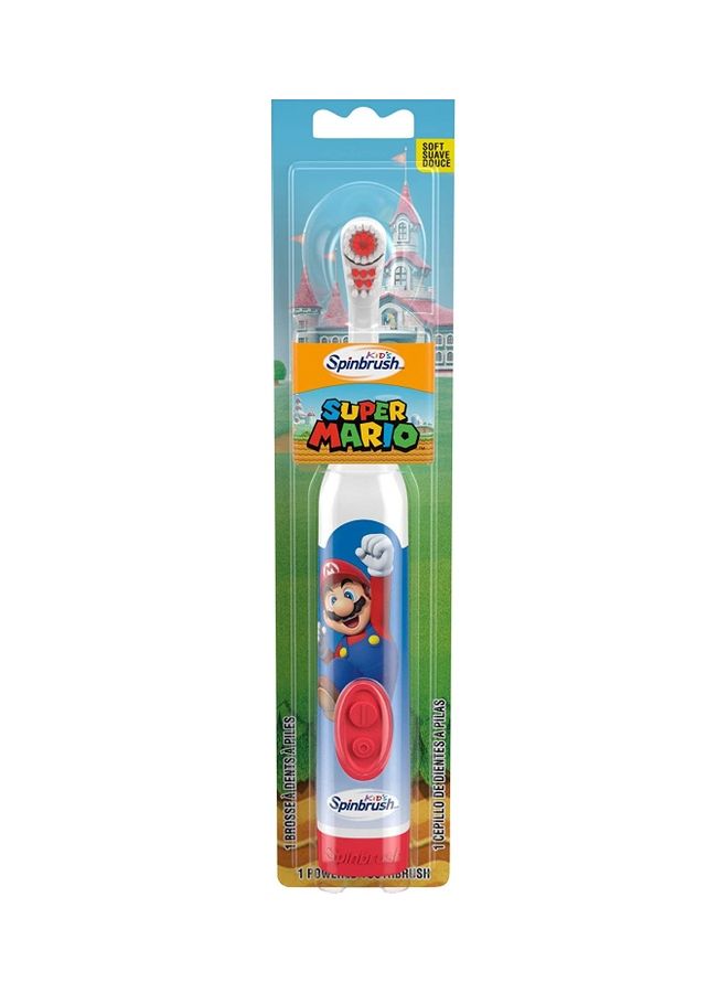 Super Mario Pow Spinbrush White/Blue/Red 1meter