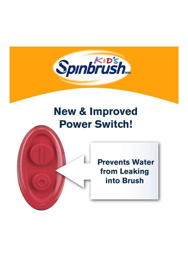 Super Mario Pow Spinbrush White/Blue/Red 1meter