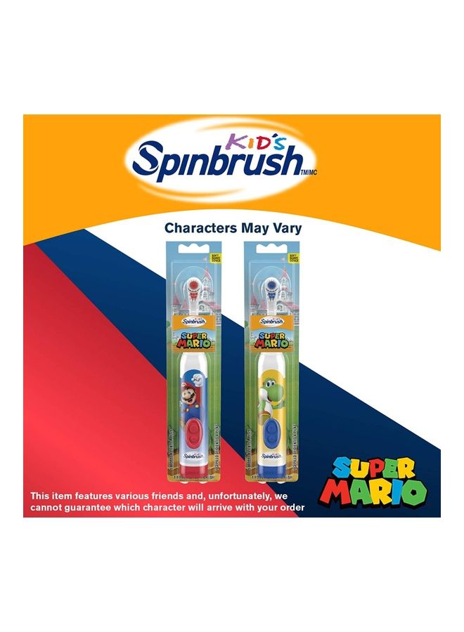 Super Mario Pow Spinbrush White/Blue/Red 1meter