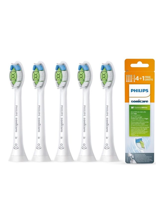 5-Piece Sonicare Optimal Brush Heads For Whiter Teeth With BrushSync Multicolour