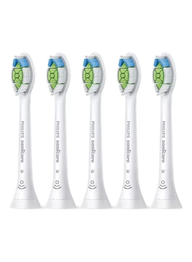 5-Piece Sonicare Optimal Brush Heads For Whiter Teeth With BrushSync Multicolour