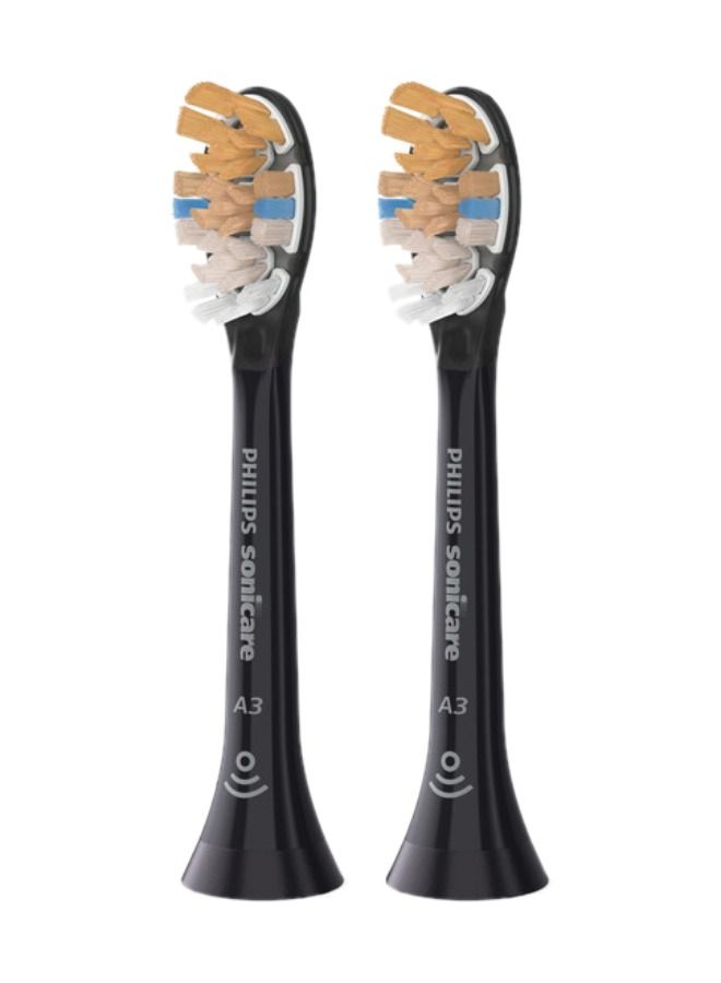 Philips Sonicare Premium All-in-One Brush Head for Complete Care -Pack of 2, Black, HX9092/96