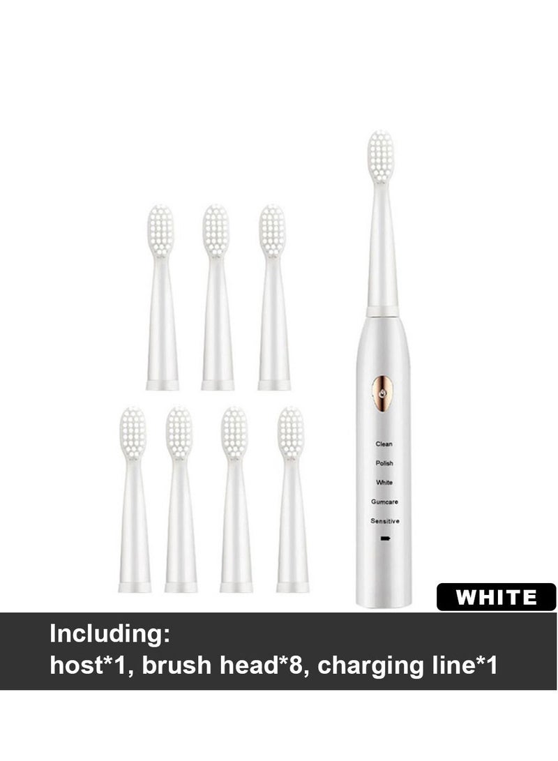 Ultrasonic Automatic Toothbrush Easy Cleaning Waterproof Smart Mouth Cleaning Timer Toothbrush