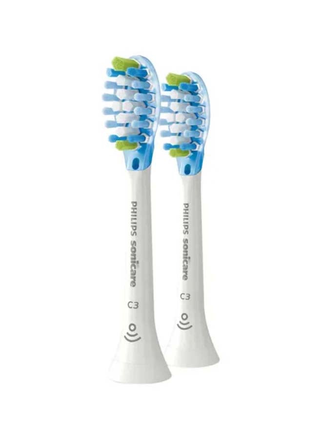 Sonicare Replacement Head Diamond Clean Smart Plaque Defense 2pack Standard Size-Soft HX9042/17 White