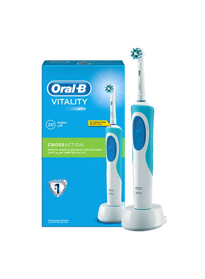 Vitality Precision Clean Box Rechargeable Toothbrush Blue/White