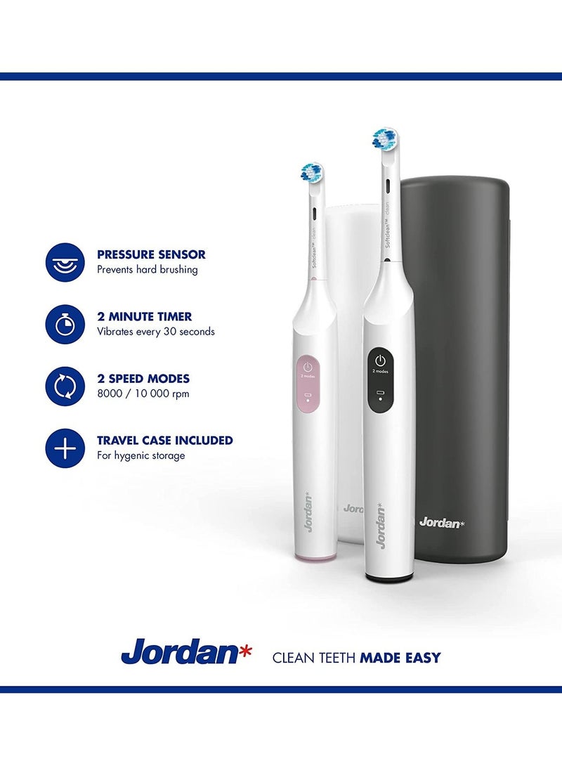 JORDAN Clean Smile Electric Toothbrush, Pink