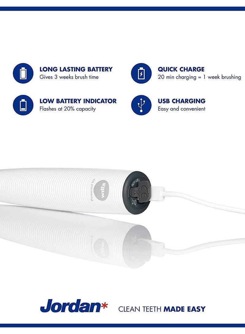 JORDAN Clean Smile Electric Toothbrush, Dark Grey