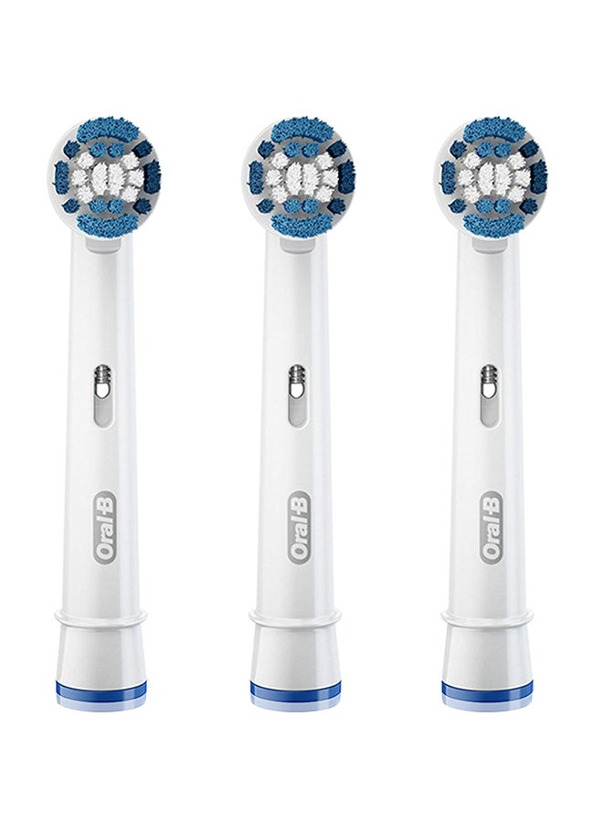 3-Piece Precision Clean Electric Toothbrush Blue/White