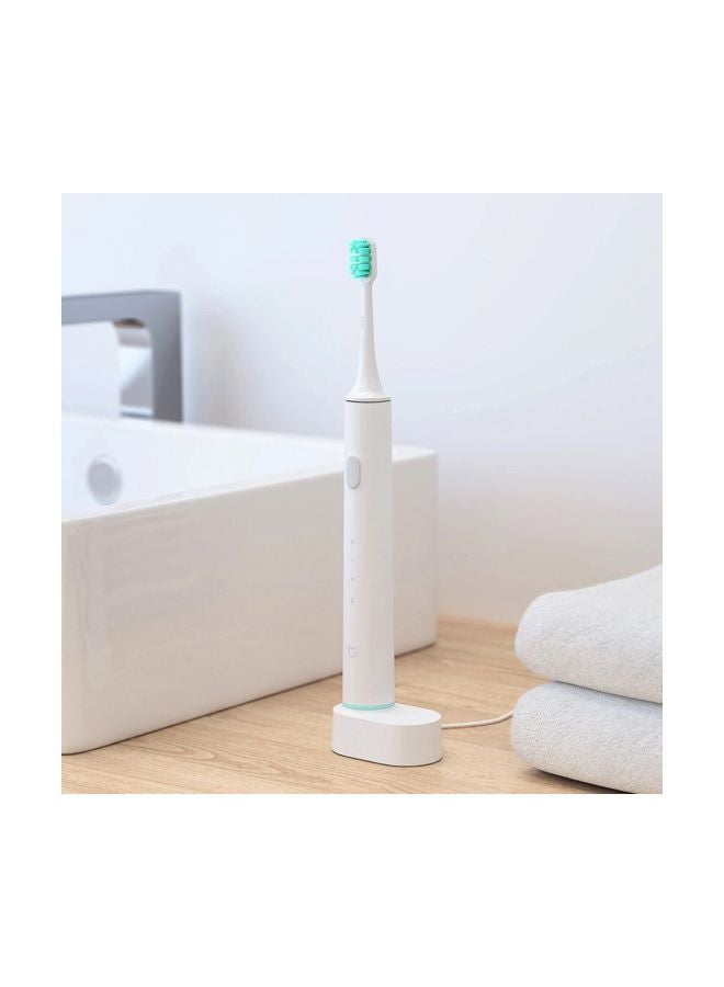 3-Piece Electric Toothbrushes White 8.5x2.48x2.48cm