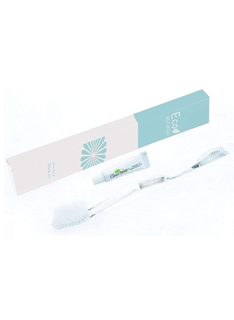 Disposable Toothbrush & Toothpaste Traveling Dental Kit For Adults & Kids