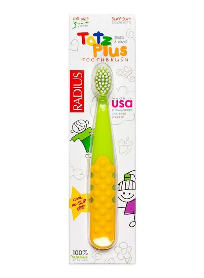 Totz Plus Toothbrush Green/Yellow