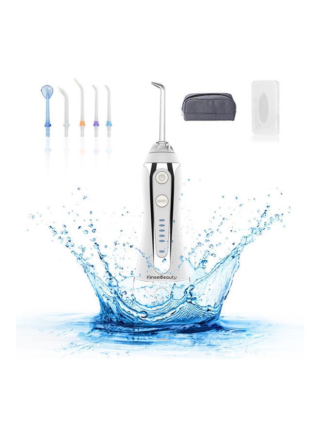 5-Mode Cordless Dental Water Flosser Kit White/Silver