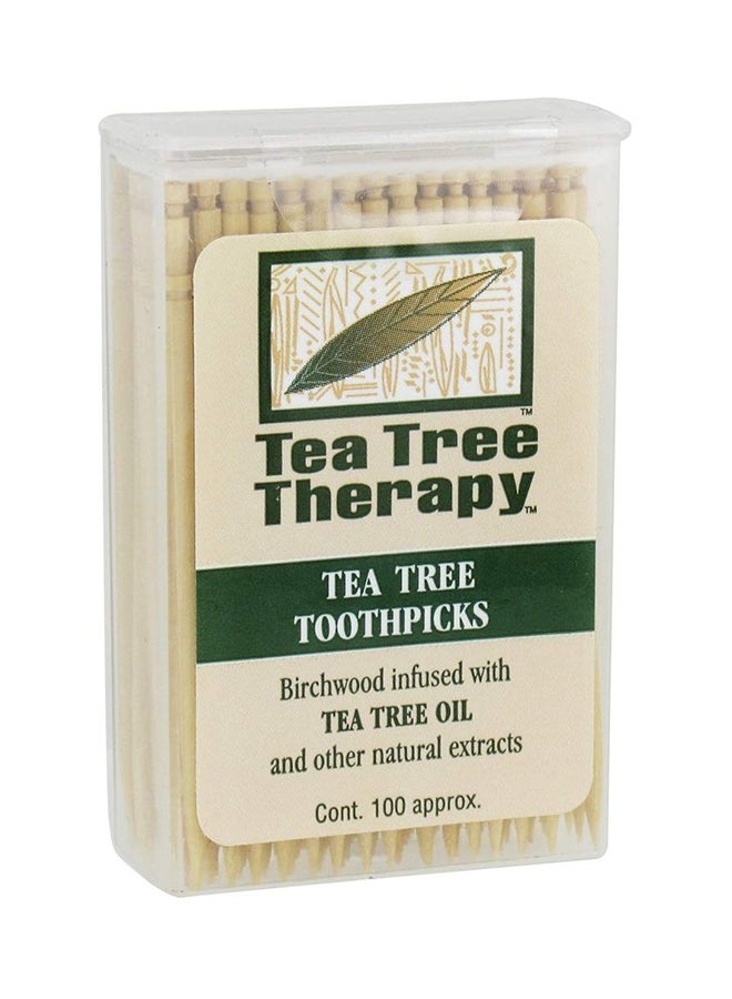Pack Of 2 Toothpicks Beige 2 X 0.8