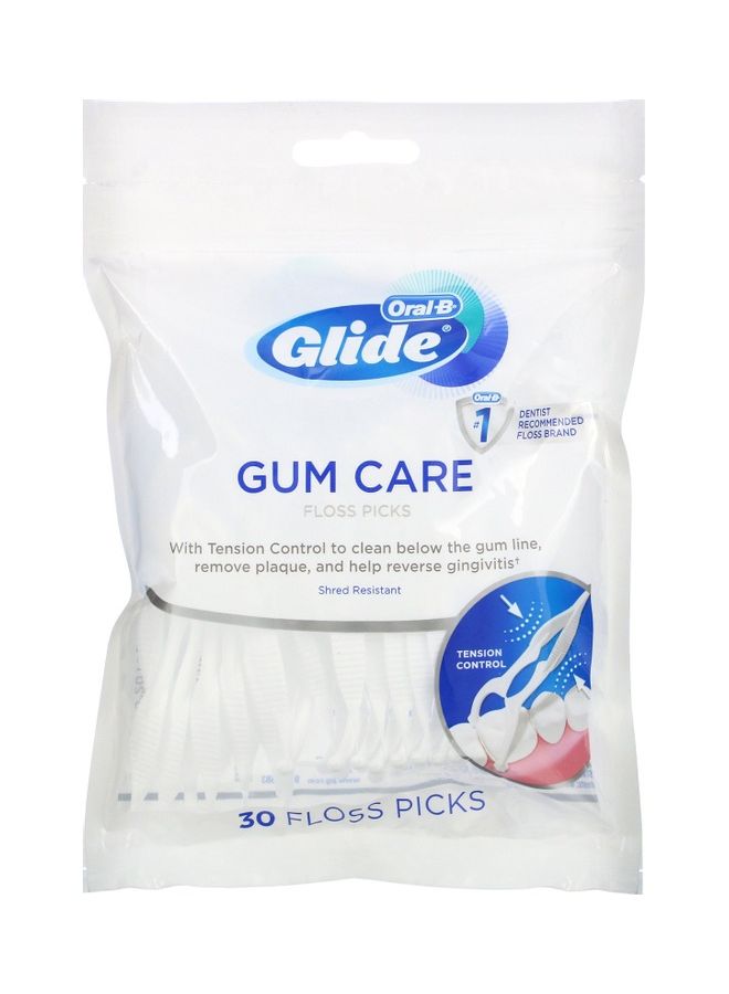 Glide Gum Care Floss Picks 30 Count 30grams