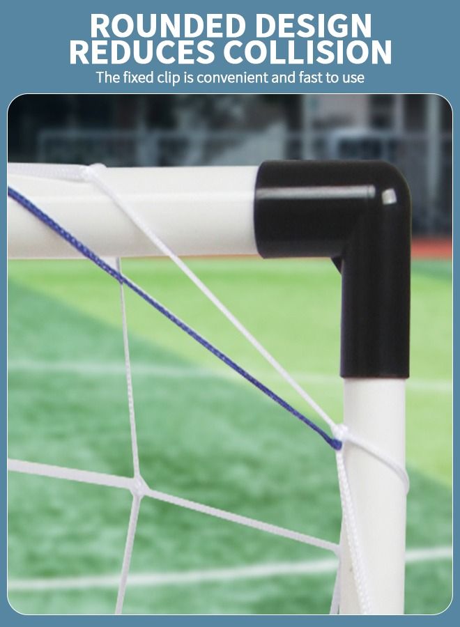 Sports Mini Soccer Goal Set - Backyard + Indoor Mini Net + Ball Set with Pump - Portable Folding Football Goal Set for Kids - 95*70CM