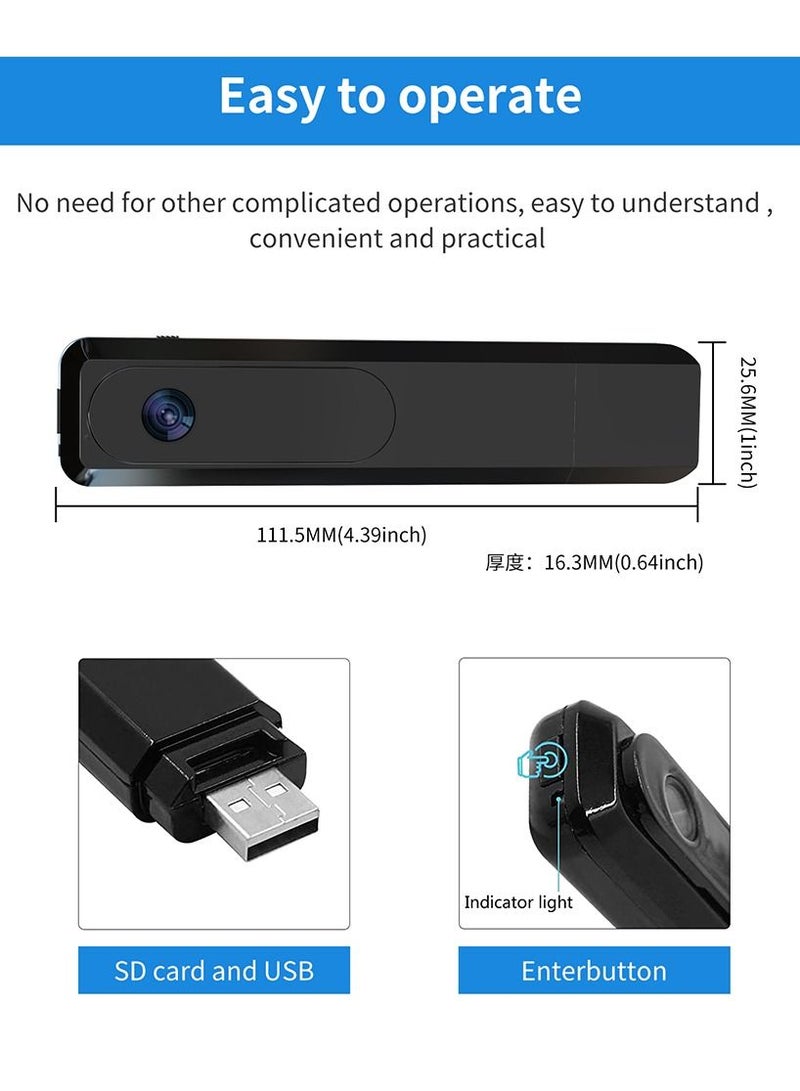 GULFLINK T1 1080P HD Portable Mini Infrared Night Vision Security Camera Pen