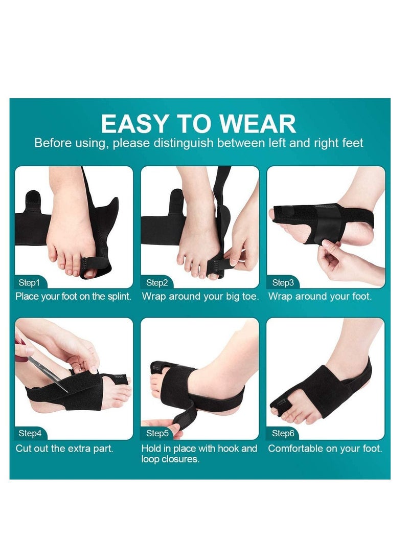 Bunion Corrector and Bunion Relief, Orthopedic Big Toe Straightener for Women and Men, Day Night Support, Treat and Prevent Hallux Valgus, Best Kit for 24 Hours Protection