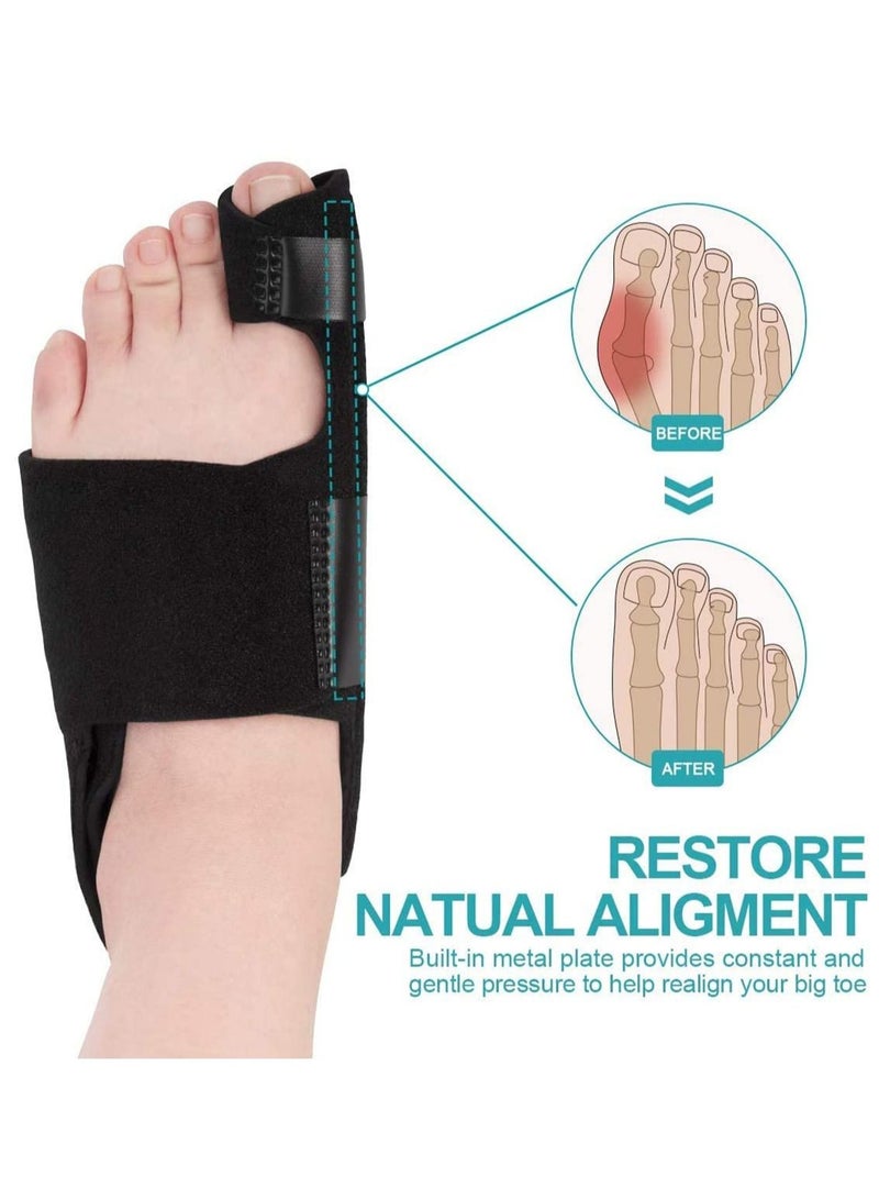 Bunion Corrector and Bunion Relief, Orthopedic Big Toe Straightener for Women and Men, Day Night Support, Treat and Prevent Hallux Valgus, Best Kit for 24 Hours Protection