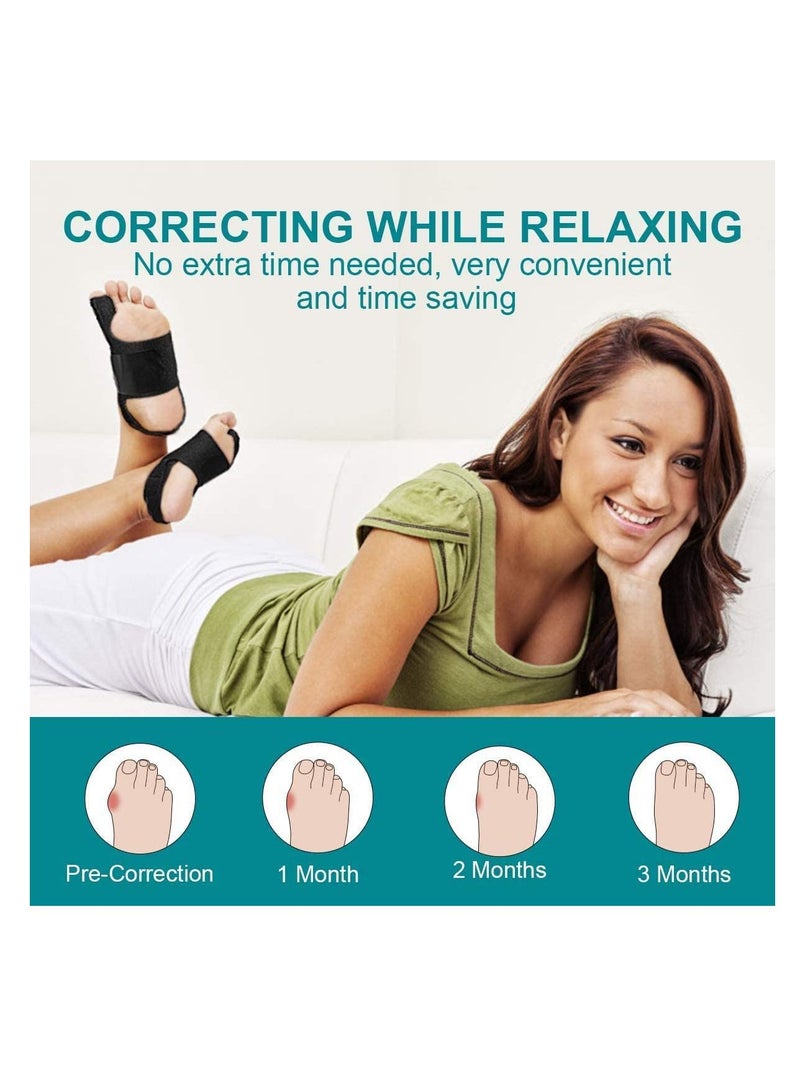 Bunion Corrector and Bunion Relief, Orthopedic Big Toe Straightener for Women and Men, Day Night Support, Treat and Prevent Hallux Valgus, Best Kit for 24 Hours Protection