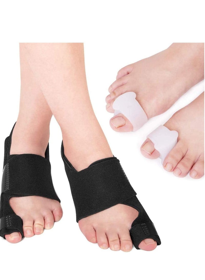Bunion Corrector and Bunion Relief, Orthopedic Big Toe Straightener for Women and Men, Day Night Support, Treat and Prevent Hallux Valgus, Best Kit for 24 Hours Protection