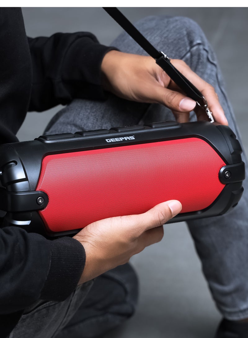 Rechargeable Bluetooth Speaker, 10M Range| Portable Wireless Speakers | BT/ TF Card/ AUX/ USB Playback/ TWS Function | For Home, Party, Outdoor