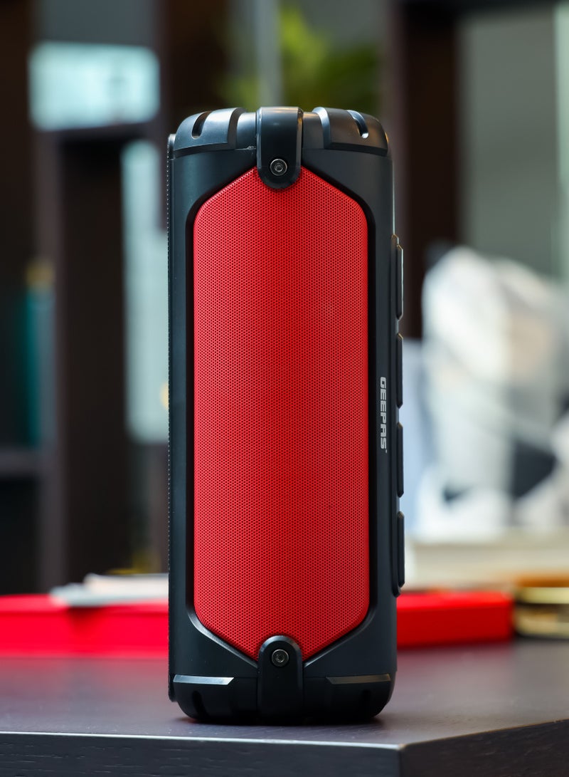 Rechargeable Bluetooth Speaker, 10M Range| Portable Wireless Speakers | BT/ TF Card/ AUX/ USB Playback/ TWS Function | For Home, Party, Outdoor