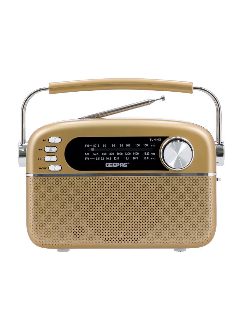 Rechargeable 3 Band Radio with Bluetooth | AUX Input | AC/DC Operation