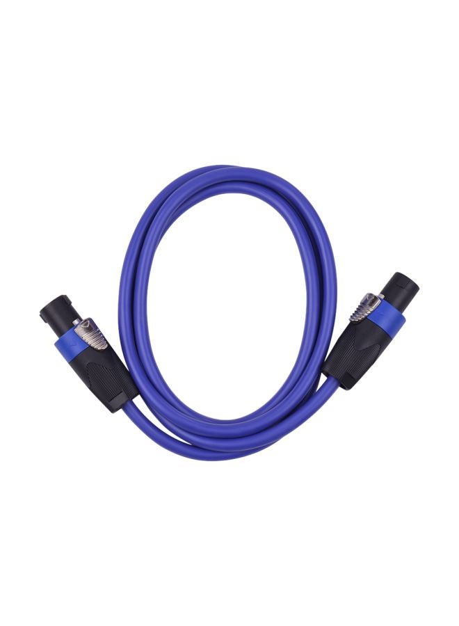 Male To Male Amplifier Speaker Connector Cable Cord I4698BL-2-A Blue/Black