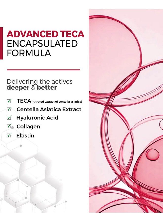 Cream Active Skin Formula (50 Ml/1.69 Fl Oz) Wrinkle Moisturizer For Acneprone Dry And Sensitive Skin. Teca Centella Asiatica Collagen Elastin Hyaluronic Acid Ceramide & Phospholipids