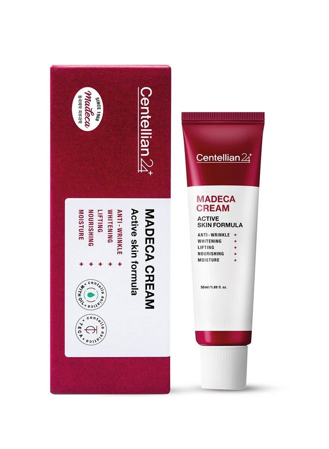 Cream Active Skin Formula (50 Ml/1.69 Fl Oz) Wrinkle Moisturizer For Acneprone Dry And Sensitive Skin. Teca Centella Asiatica Collagen Elastin Hyaluronic Acid Ceramide & Phospholipids