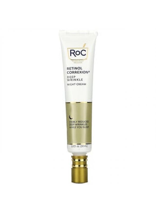 RoC Retinol Correxion Deep Wrinkle Night Cream 1 fl oz 30 ml
