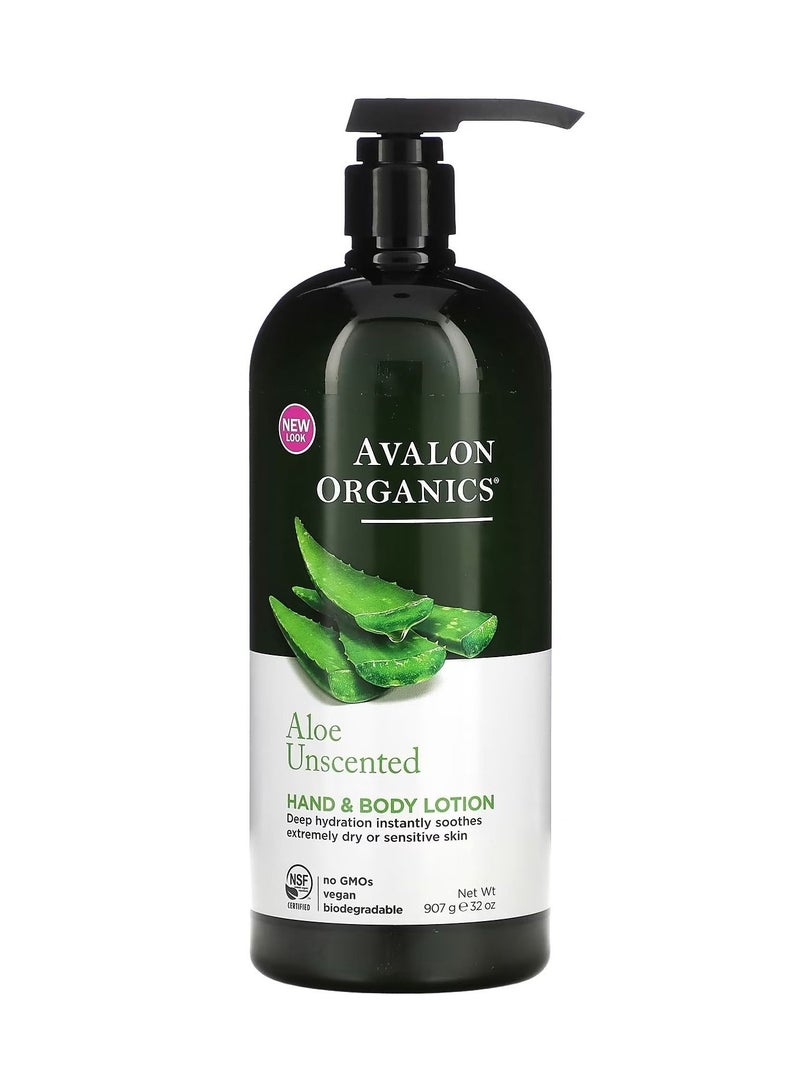 Hand & Body Lotion Aloe Unscented 32 oz  907 g