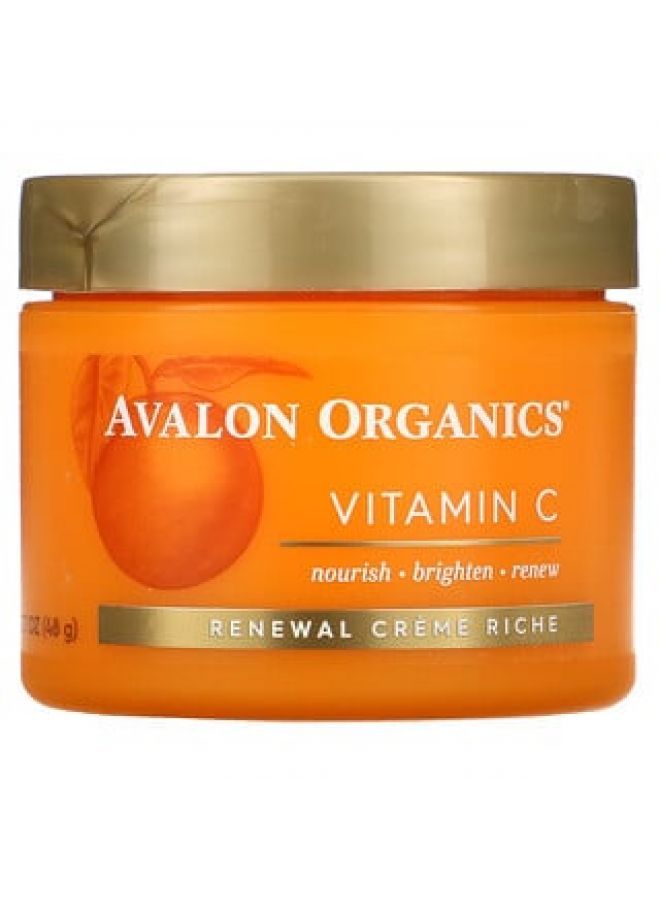 Avalon Organics Vitamin C Renewal Creme Riche 1.7 oz 48 g