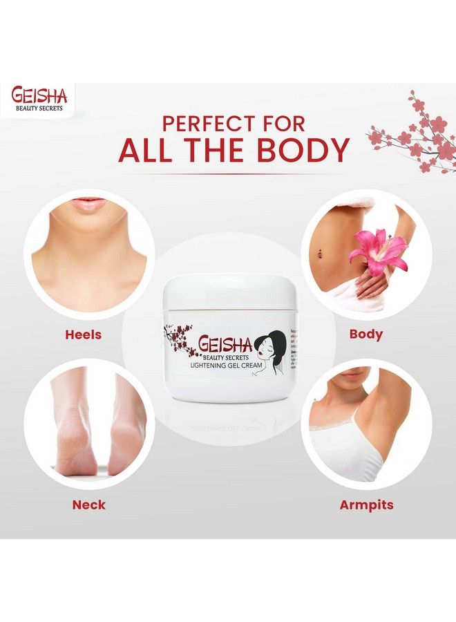 Geisha Kojic Acid Cream 1.7 Fl Oz / 50 Ml Remove Dark Spots On Face Body Hands Hyperpigmentation Treatment With Glycolic Acid