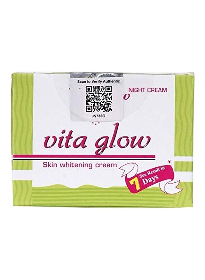 Skin Whitening Night Cream White/Green 30grams