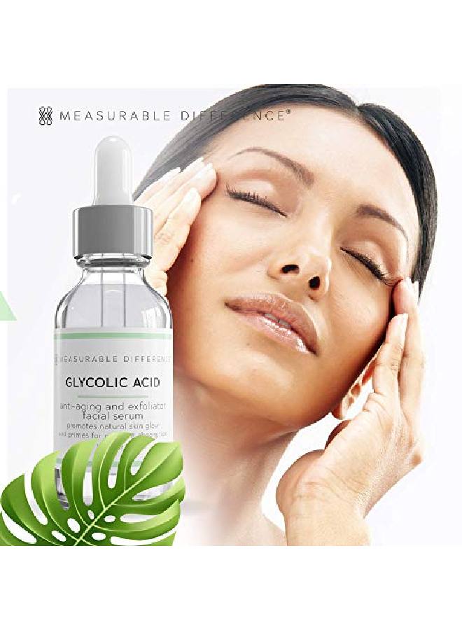 Glycolic Acid Serum 5% For All Skin Types Alpha Hydroxy Acid Facial Peel Moisturizer Antiaging Aha Skin Care Face Serum Reduce Acne Scars Wrinkles Lines Spots 1 Oz