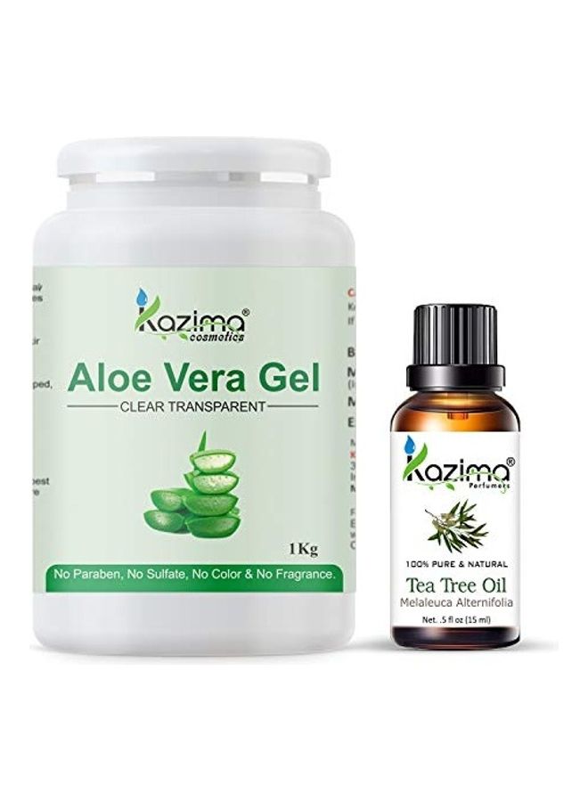 Aloe Vera Gel With Tea Tree Oil Clear 1kg