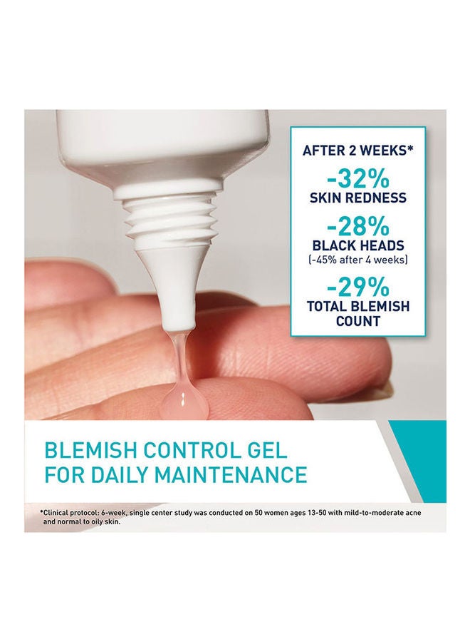 Blemish Control Gel Facial Moisturiser For Acne & Blemishes with Glycolic Acid and Lactic Acid AHA/BHA 40ml