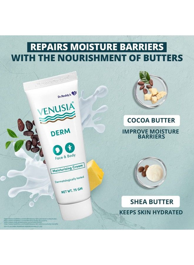 Derm Moisturizing Cream 75Gm (Pack Of 2)