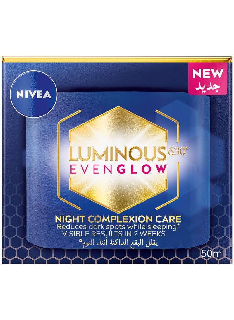 NIVEA LUMINOUS 630 Anti Dark Spot Night Face Cream Revitalizing Skin Complexion Repair Hydrating Hyaluronic Acid 50ml