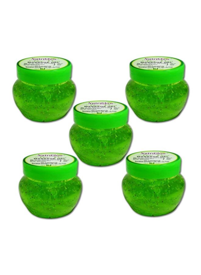 5-Piece Aloe Vera Moisturizing Massage Gel 100grams