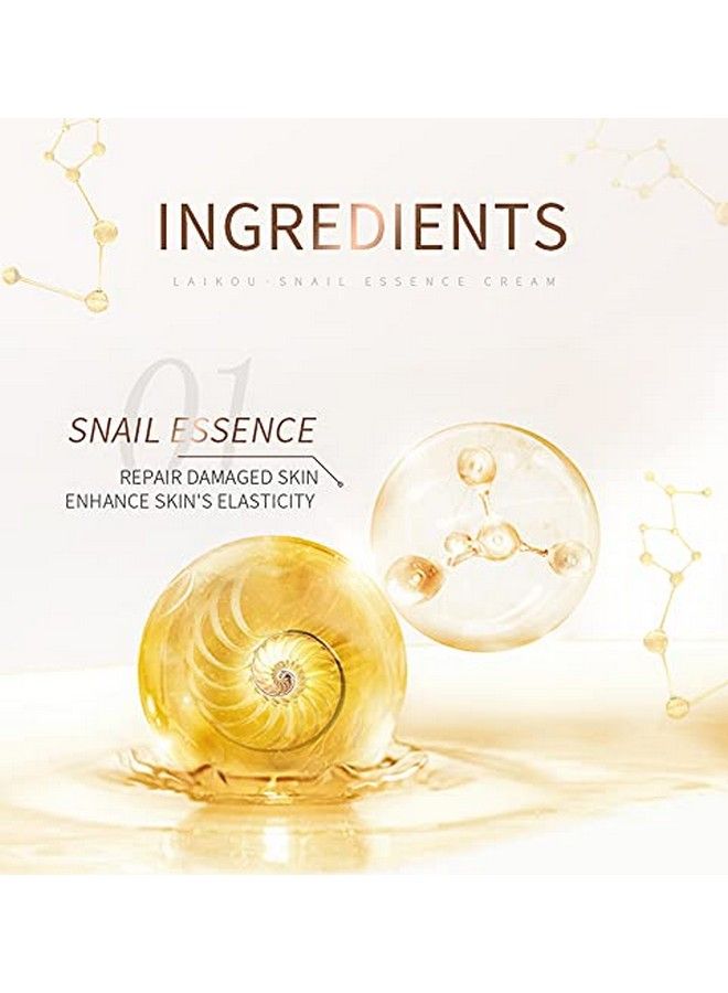 Snail Essence Face Cream Moisturizing Acne Scar Removal Cream Improve Skin Nourishing Collagen Essence Cream For Improve Damaged Skin