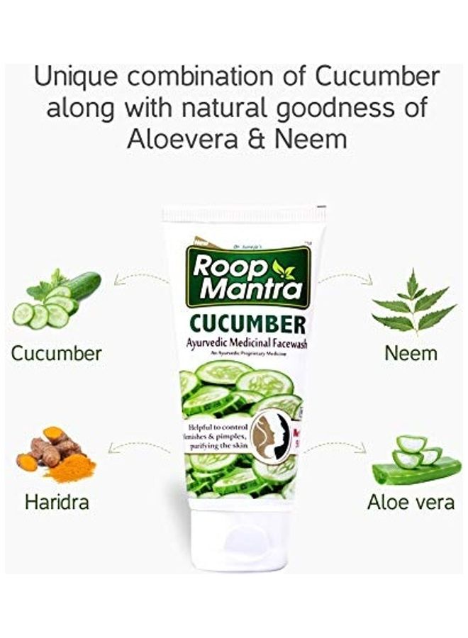 7-Pack Cucumber Face Wash Multicolour 350ml