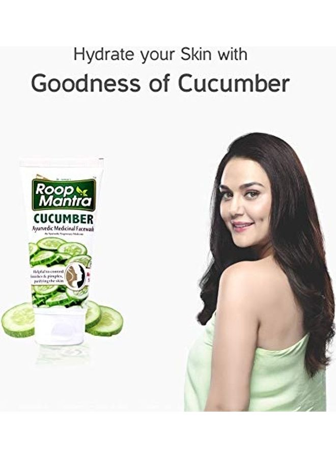 7-Pack Cucumber Face Wash Multicolour 350ml